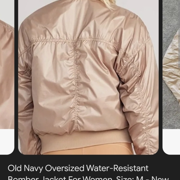 Old Navy NWOT Bomber Jacket, size XL - Picture 6 of 6